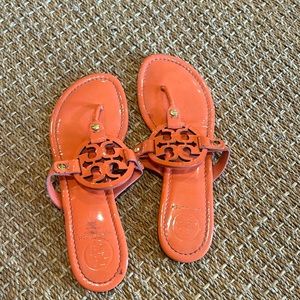 Tory Burch Coral Patent Leather sandal 8.5